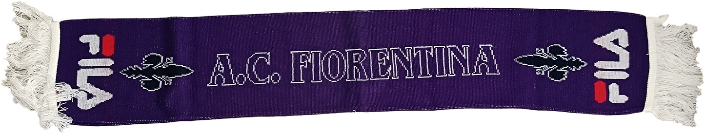 sciarpa AC Fiorentina scarf FILA batistuta anni 90 1998 viola authentic