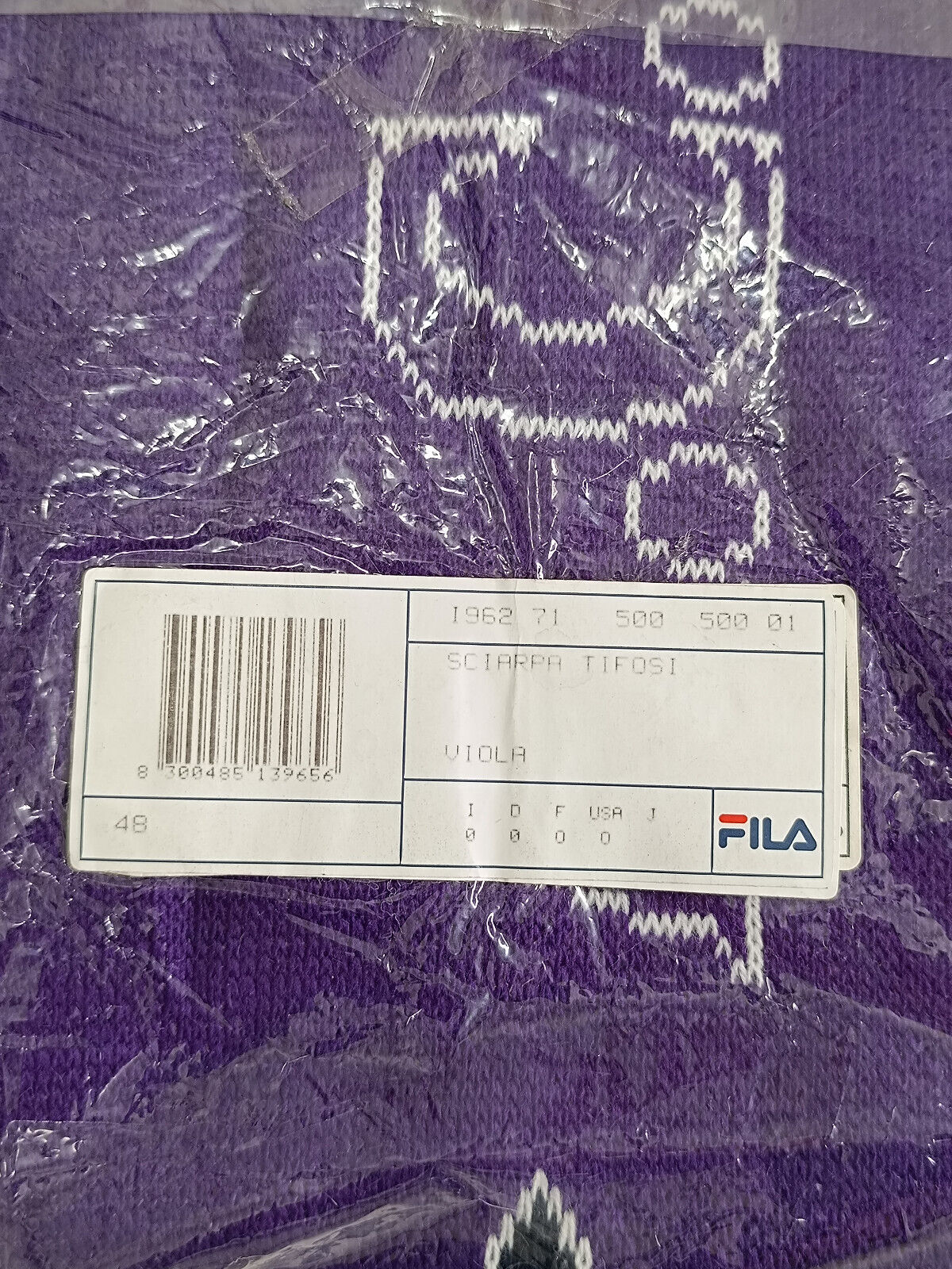 sciarpa AC Fiorentina scarf FILA batistuta anni 90 1998 viola authentic