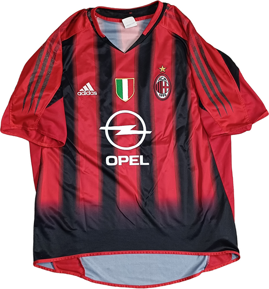 maglia calcio vintage AC Milan SEEDORF Adidas 2004 2005 Opel Climacool