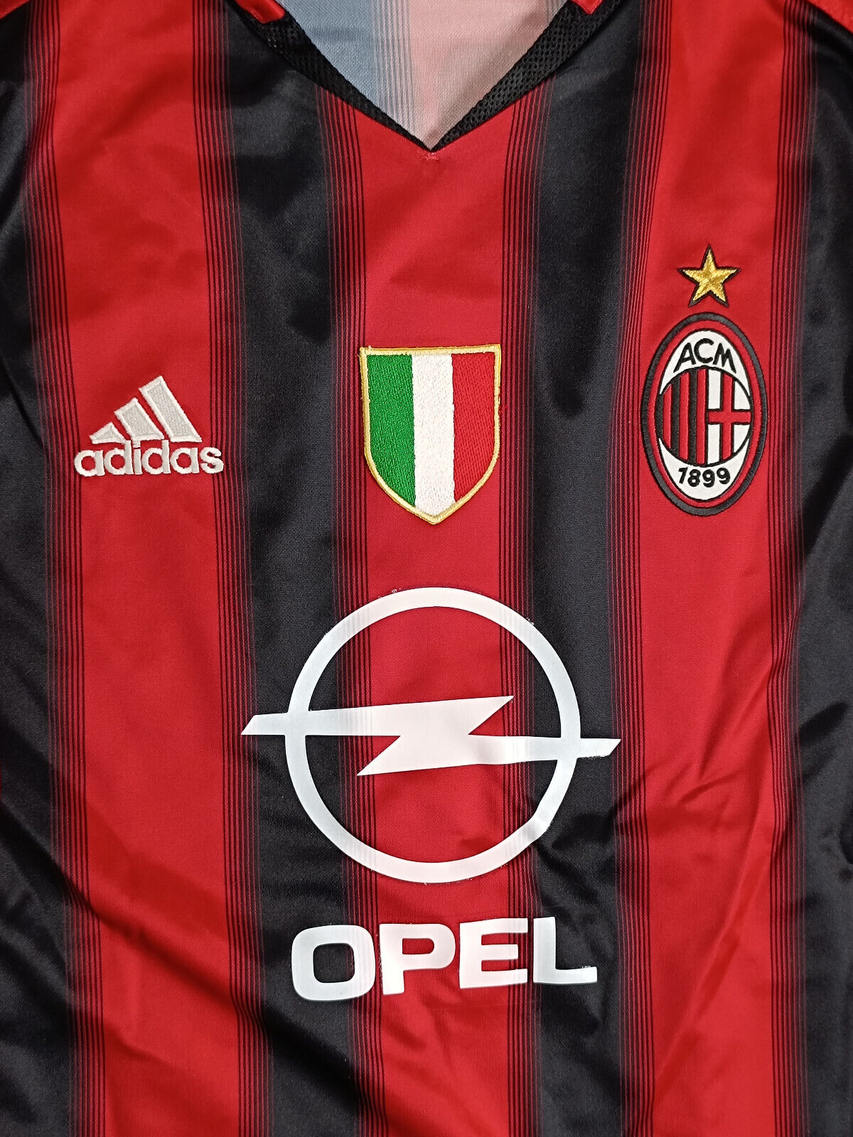 maglia calcio vintage AC Milan SEEDORF Adidas 2004 2005 Opel Climacool