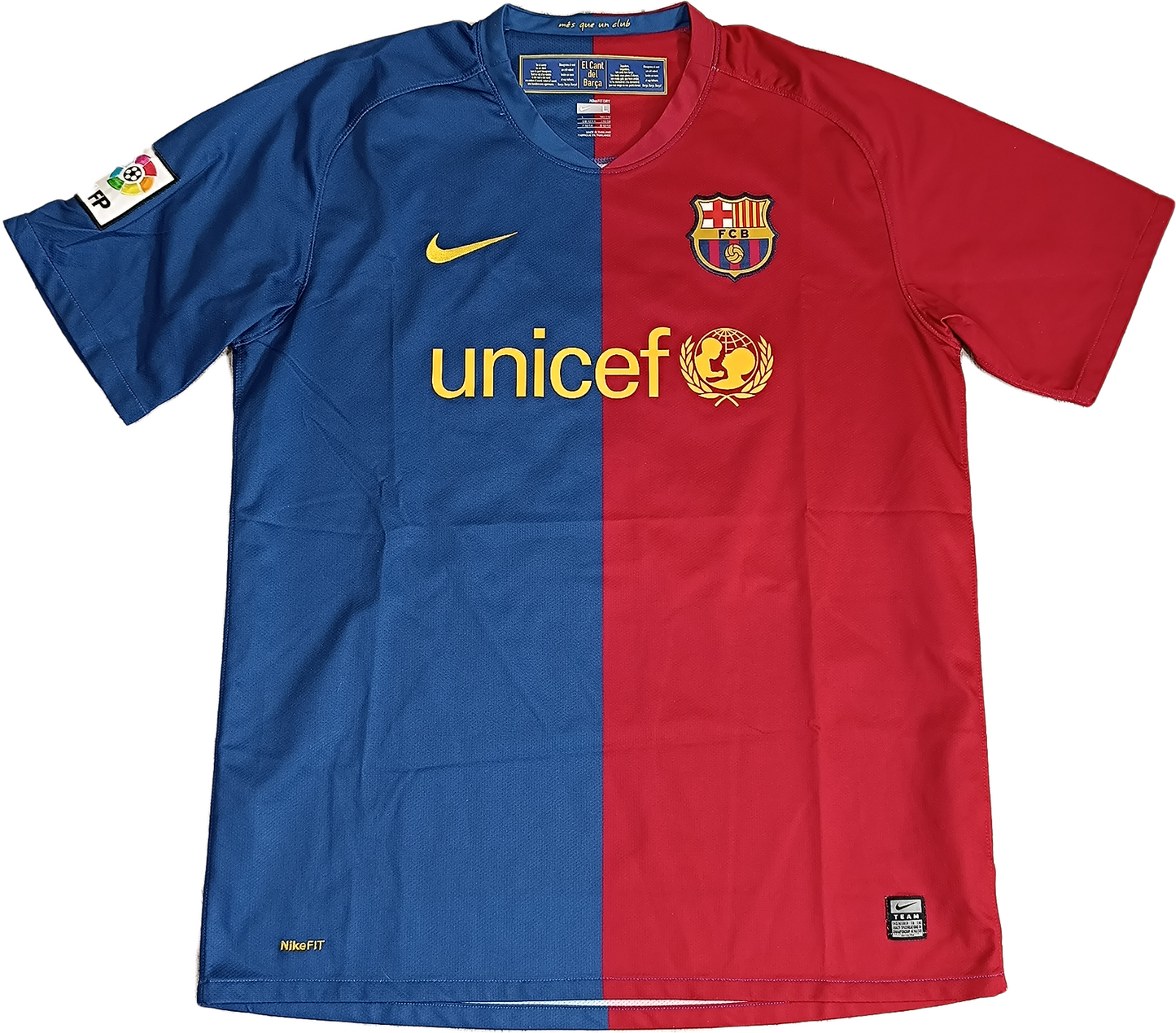 maglia calcio vintage Barcelona Messi Nike unicef full kit 2008 2009 Champions