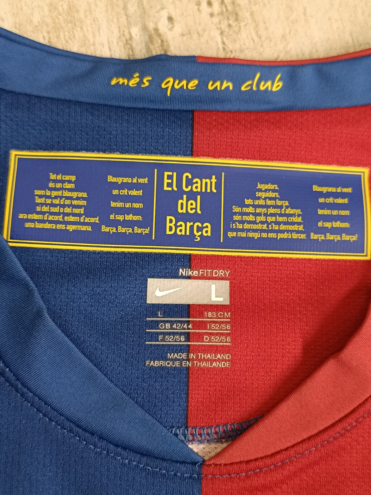 maglia calcio vintage Barcelona Messi Nike unicef full kit 2008 2009 Champions