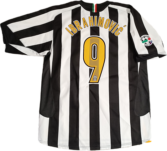 maglia calcio vintage FC Juventus Ibrahimovic 2005 2006 Tamoil Large NIKE