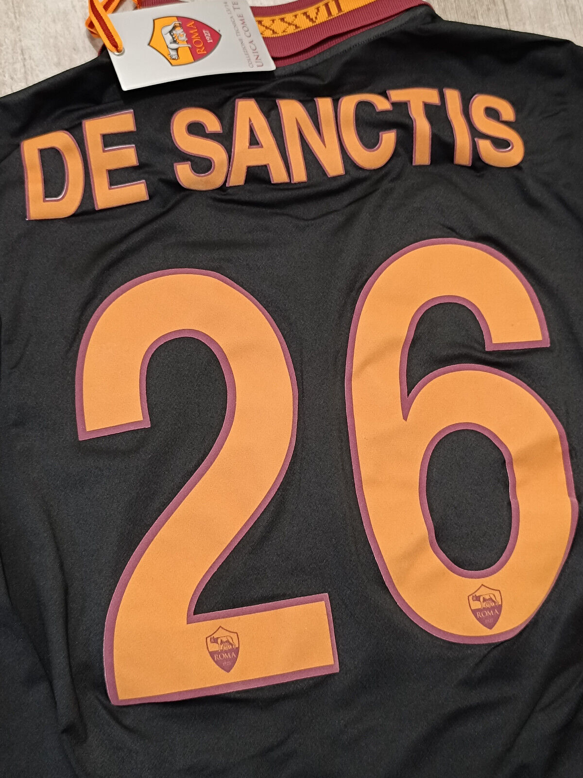 maglia Roma player issue portiere DE SANCTIS JERSEY SHIRT 2013 2014 goalkeeper