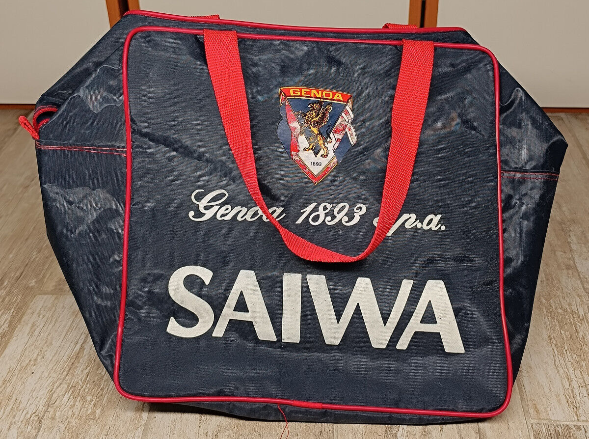 FC Genoa calcio vintage Bag borsa da allenamento training SAIWA Erreà 1992 1993