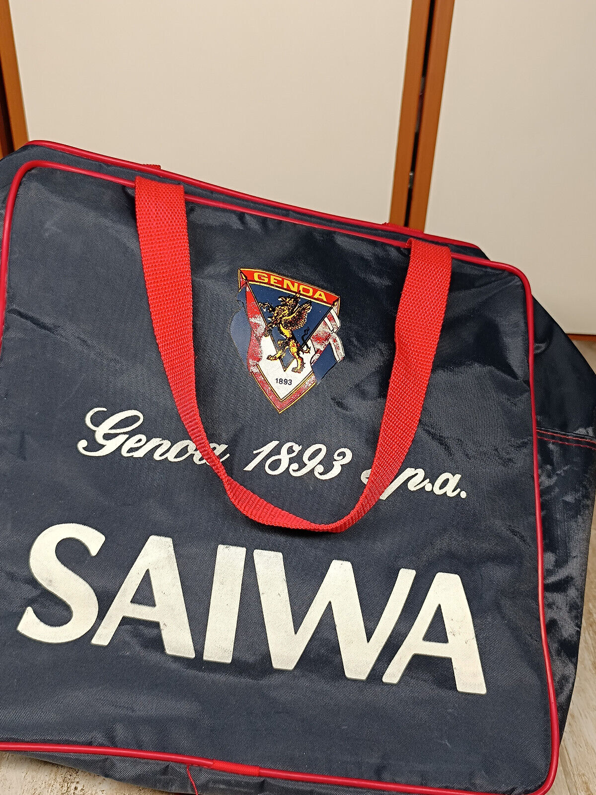 FC Genoa calcio vintage Bag borsa da allenamento training SAIWA Erreà 1992 1993