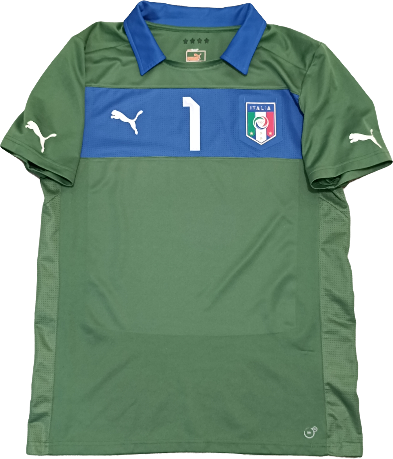 maglia calcio vintage Italia Buffon goalkeeper player issue EURO 2012 Puma