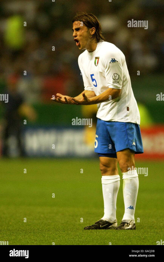 maglia match worn Italia CANNAVARO World Cup 2002 L Japan Korea Kappa