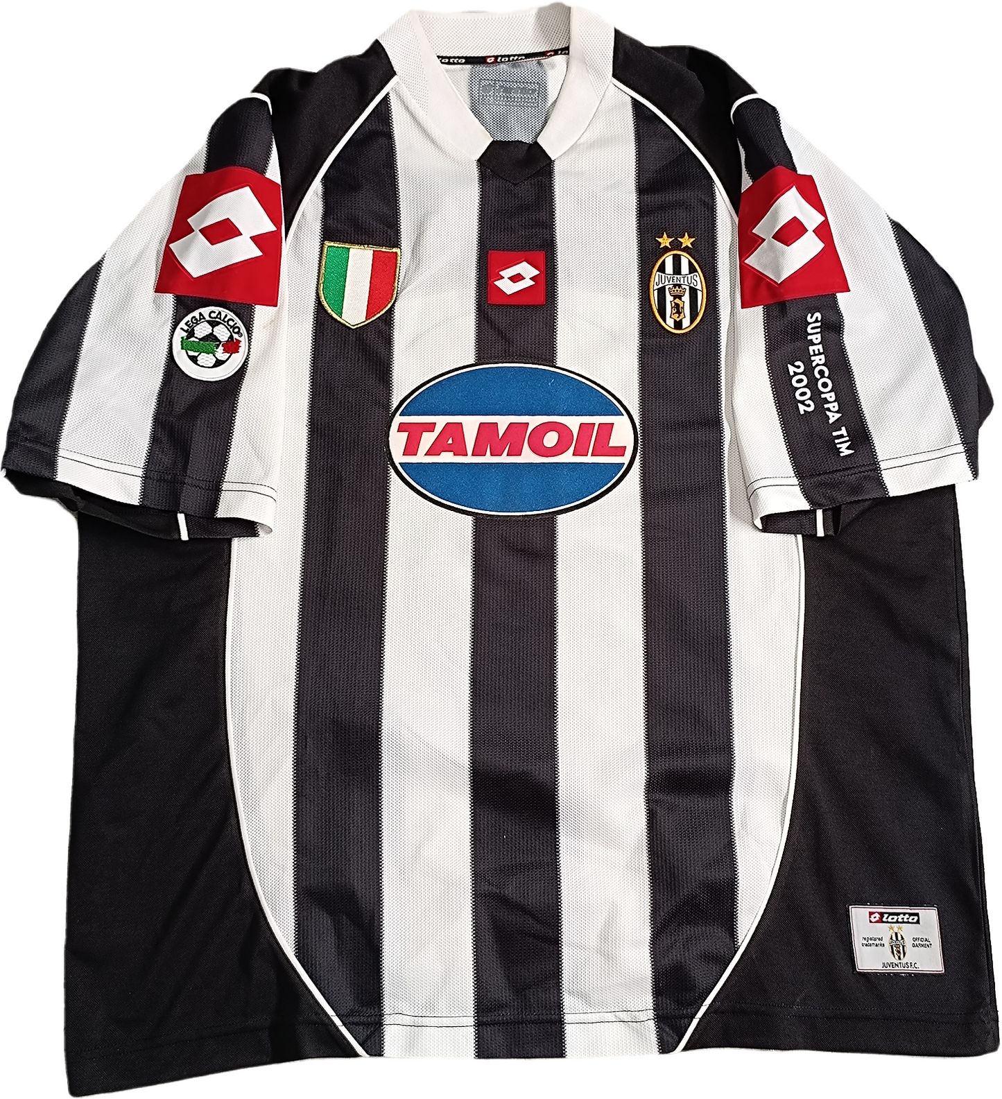 maglia calcio vintage juventus 2002 2003 DEL PIERO FINALE SUPERCOPPA TIM 2002