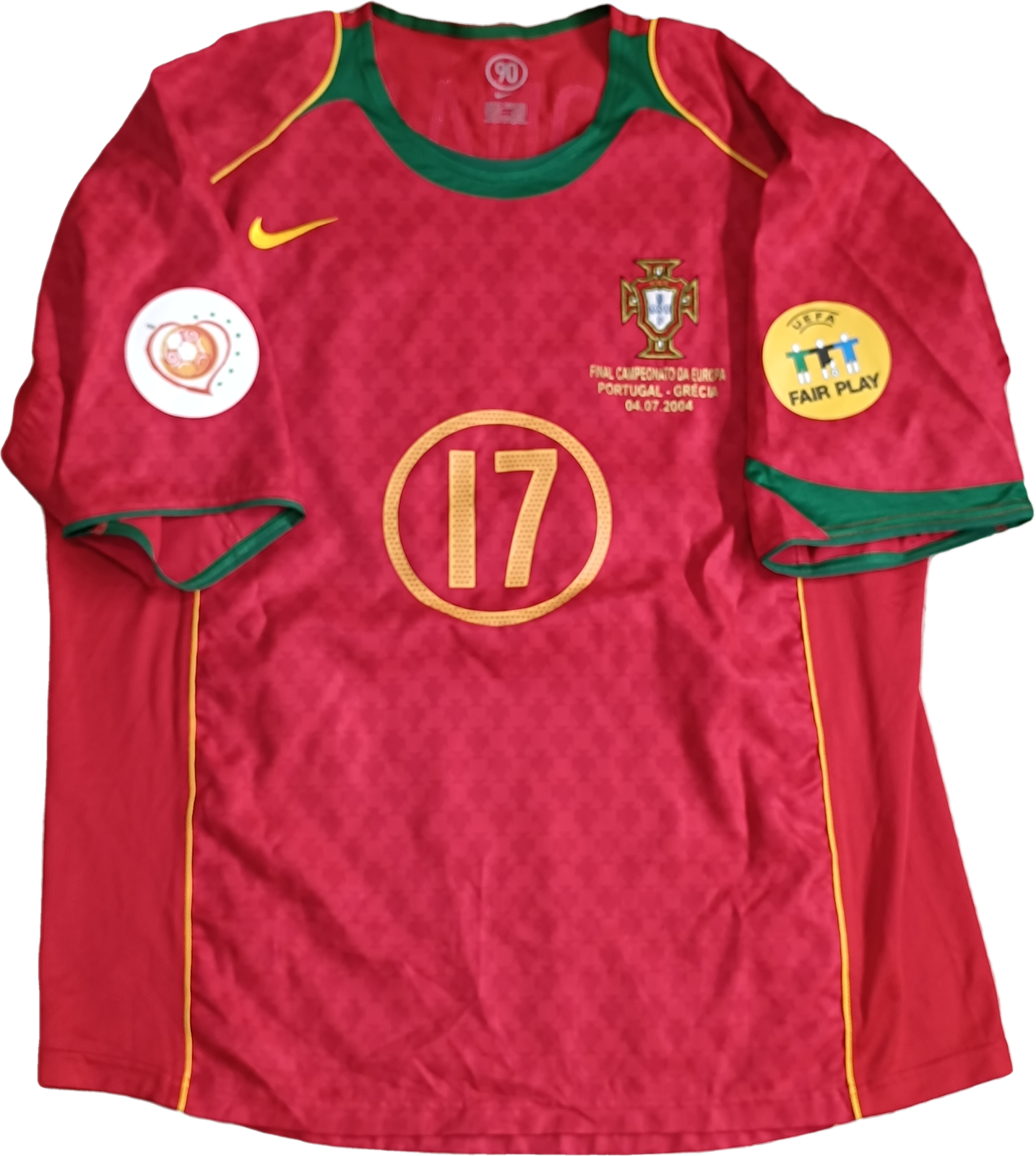 maglia calcio vintage Cristiano Ronaldo Portugal Portogallo Nike Euro 2004 shirt