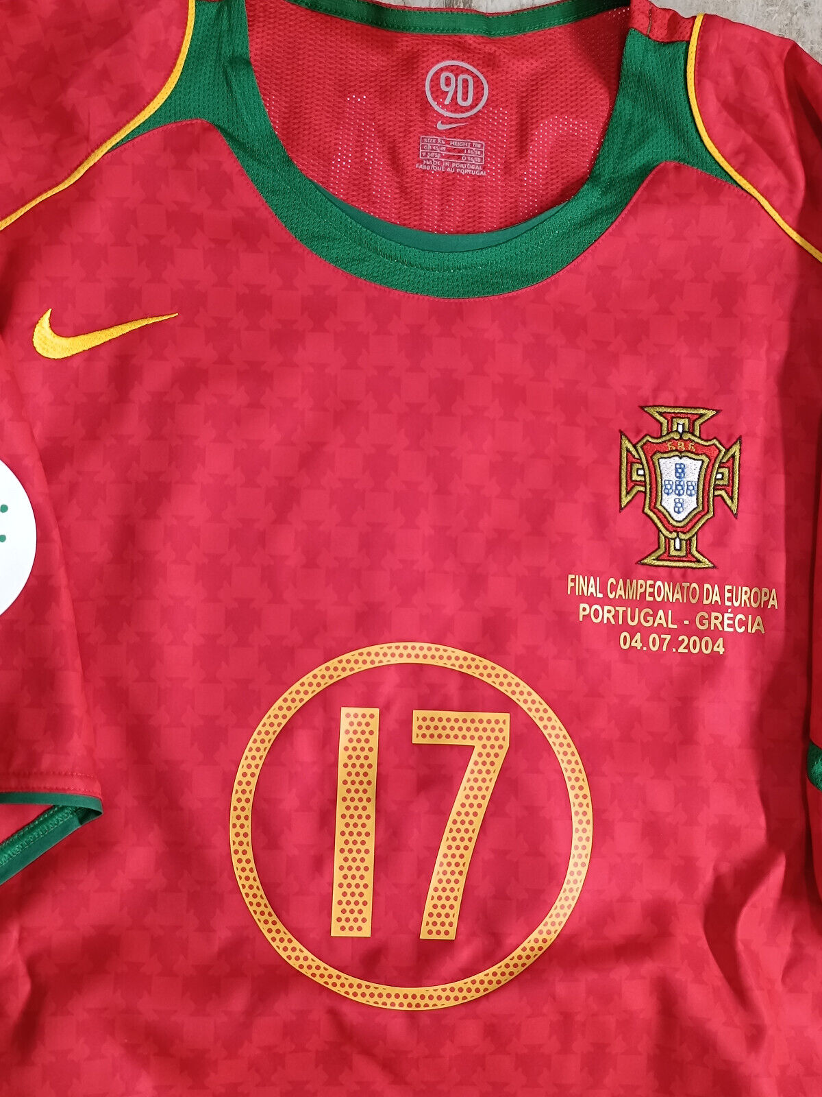 maglia calcio vintage Cristiano Ronaldo Portugal Portogallo Nike Euro 2004 shirt