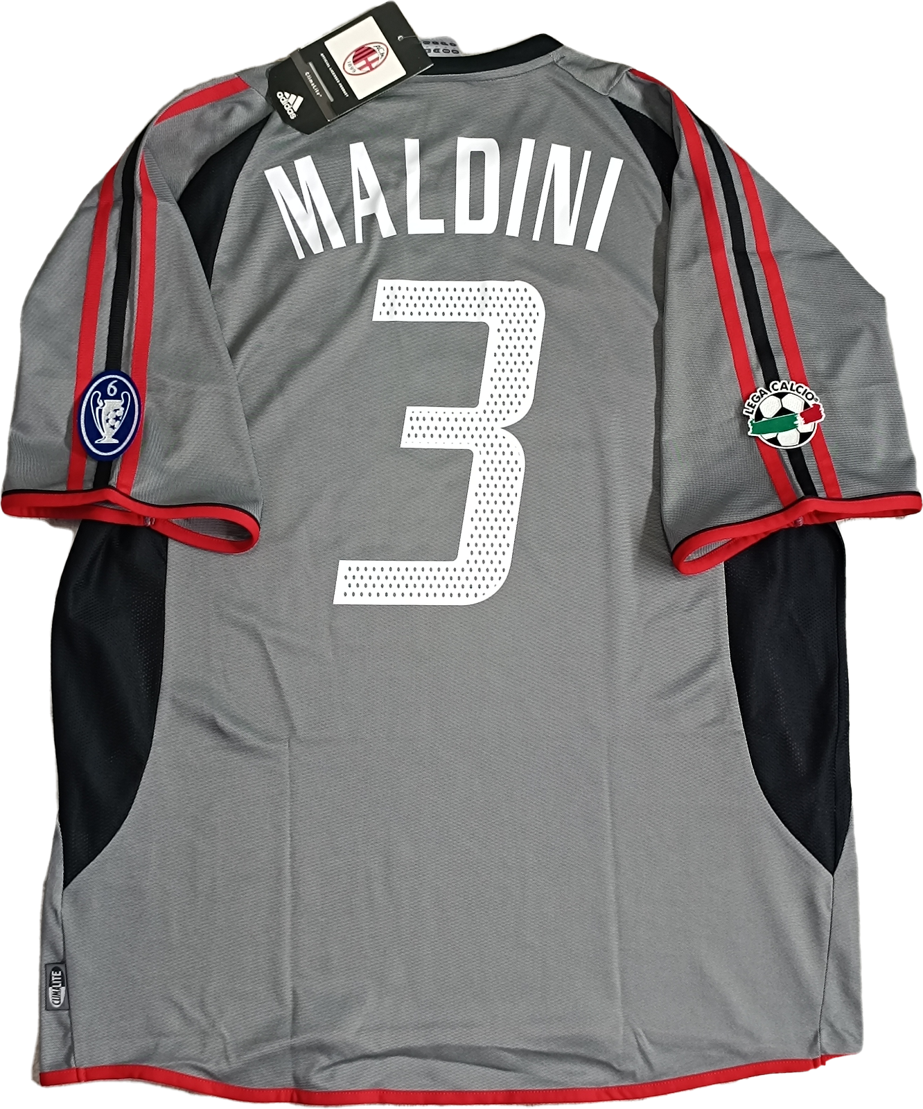 maglia calcio vintage Maldini AC Milan Adidas 2003 2004 Third football shirt M