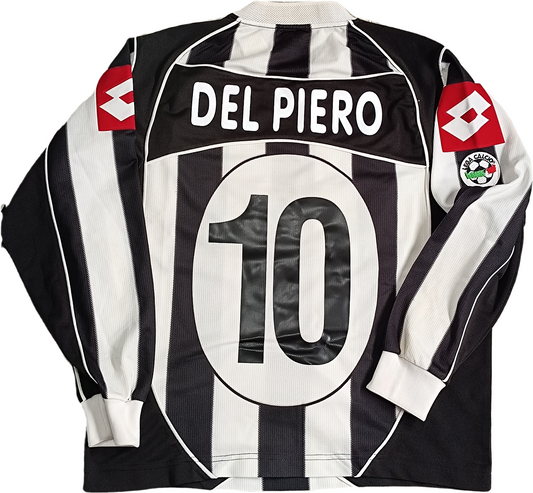 maglia calcio vintage juventus 2002 2003 DEL PIERO Home Fastweb Shirt M