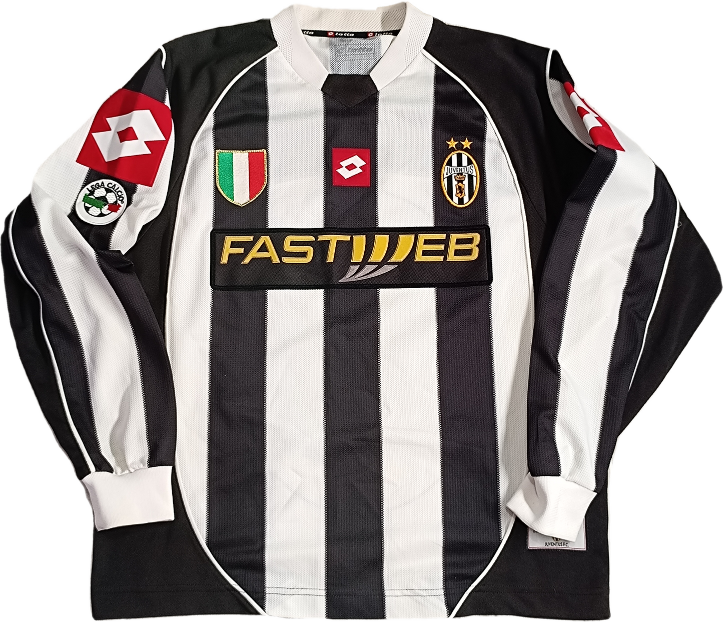 maglia calcio vintage juventus 2002 2003 DEL PIERO Home Fastweb Shirt M