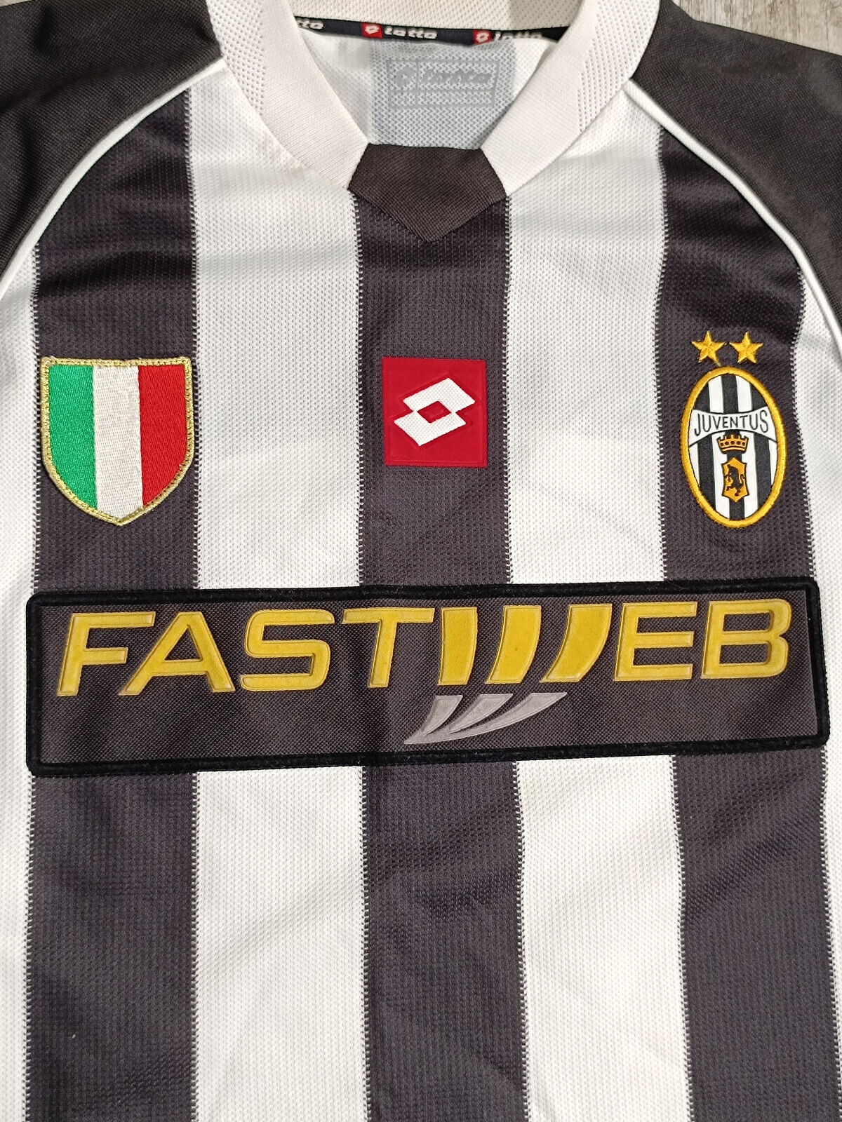 maglia calcio vintage juventus 2002 2003 DEL PIERO Home Fastweb Shirt M