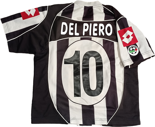 maglia calcio vintage juventus 2002 2003 DEL PIERO Fastweb home M shirt