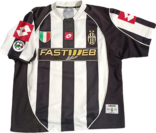 maglia calcio vintage juventus 2002 2003 DEL PIERO Fastweb home M shirt