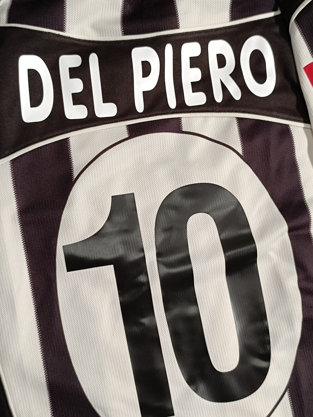 maglia calcio vintage juventus 2002 2003 DEL PIERO Fastweb home M shirt