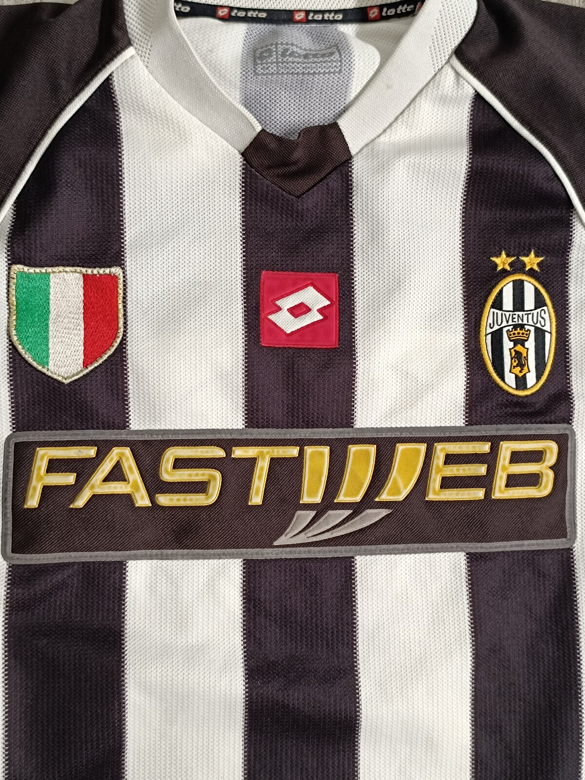 maglia calcio vintage juventus 2002 2003 DEL PIERO Fastweb home M shirt