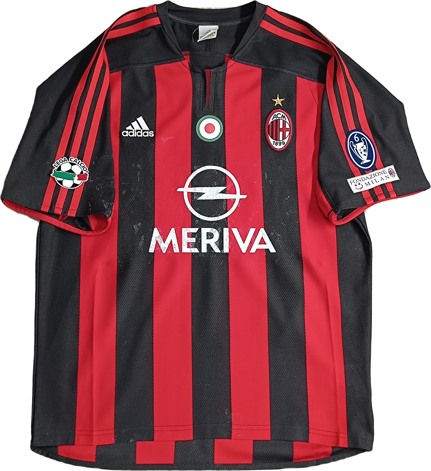 maglia calcio vintage Maldini AC Milan Adidas 2003 2004 FONDAZIONE MILAN shirt