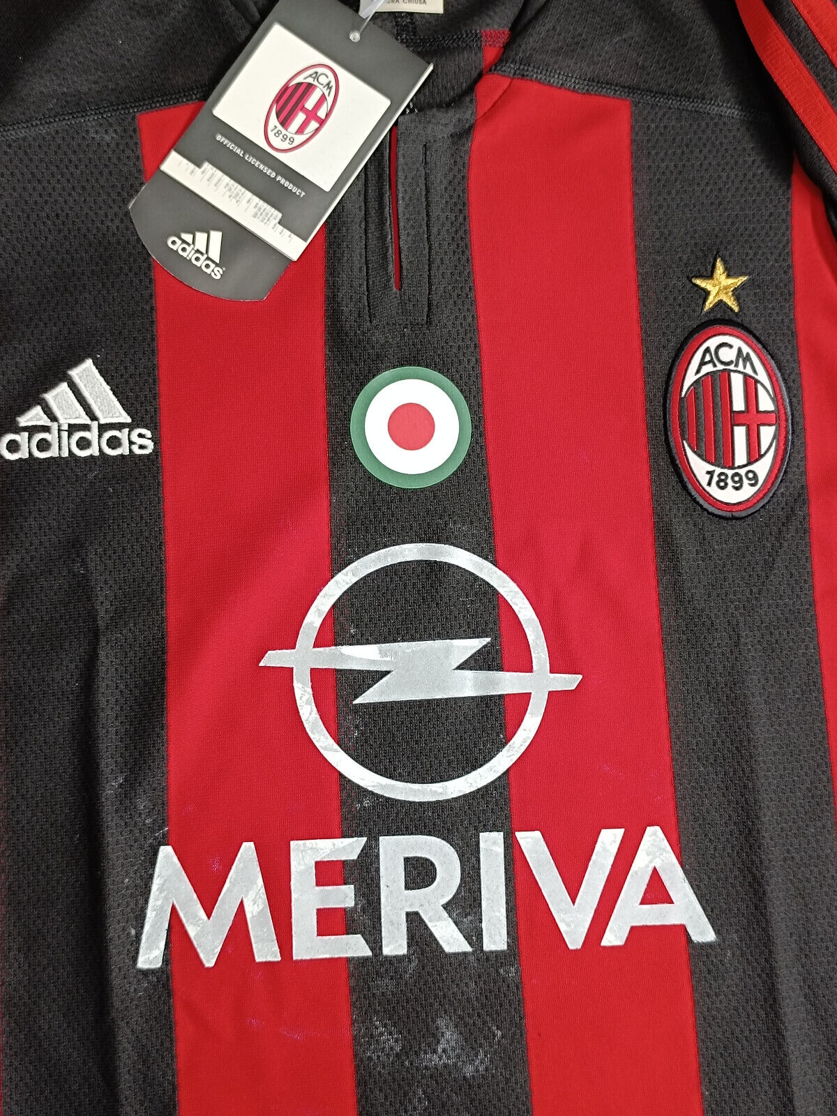 maglia calcio vintage Shevchenko AC Milan Adidas 2003 2004 DERBY vs INTER shirt