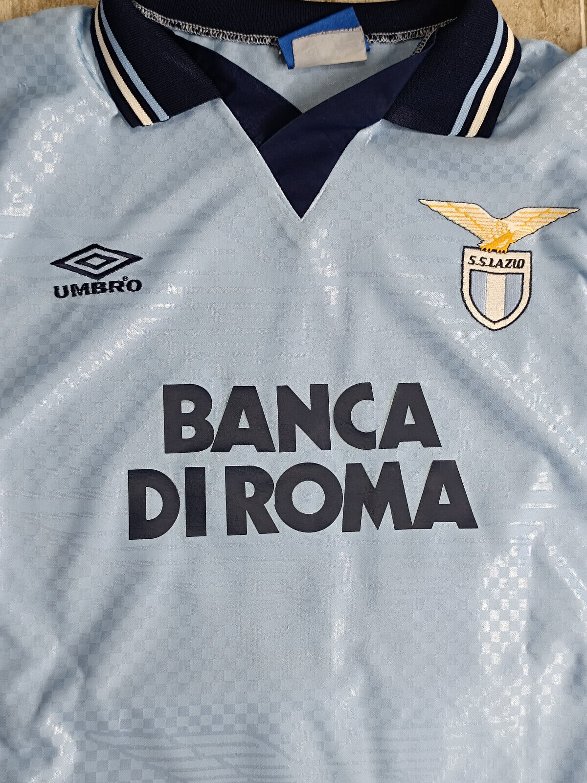 maglia calcio vintage SS Lazio Umbro NESTA 1995 1996 Banca shirt camiseta L