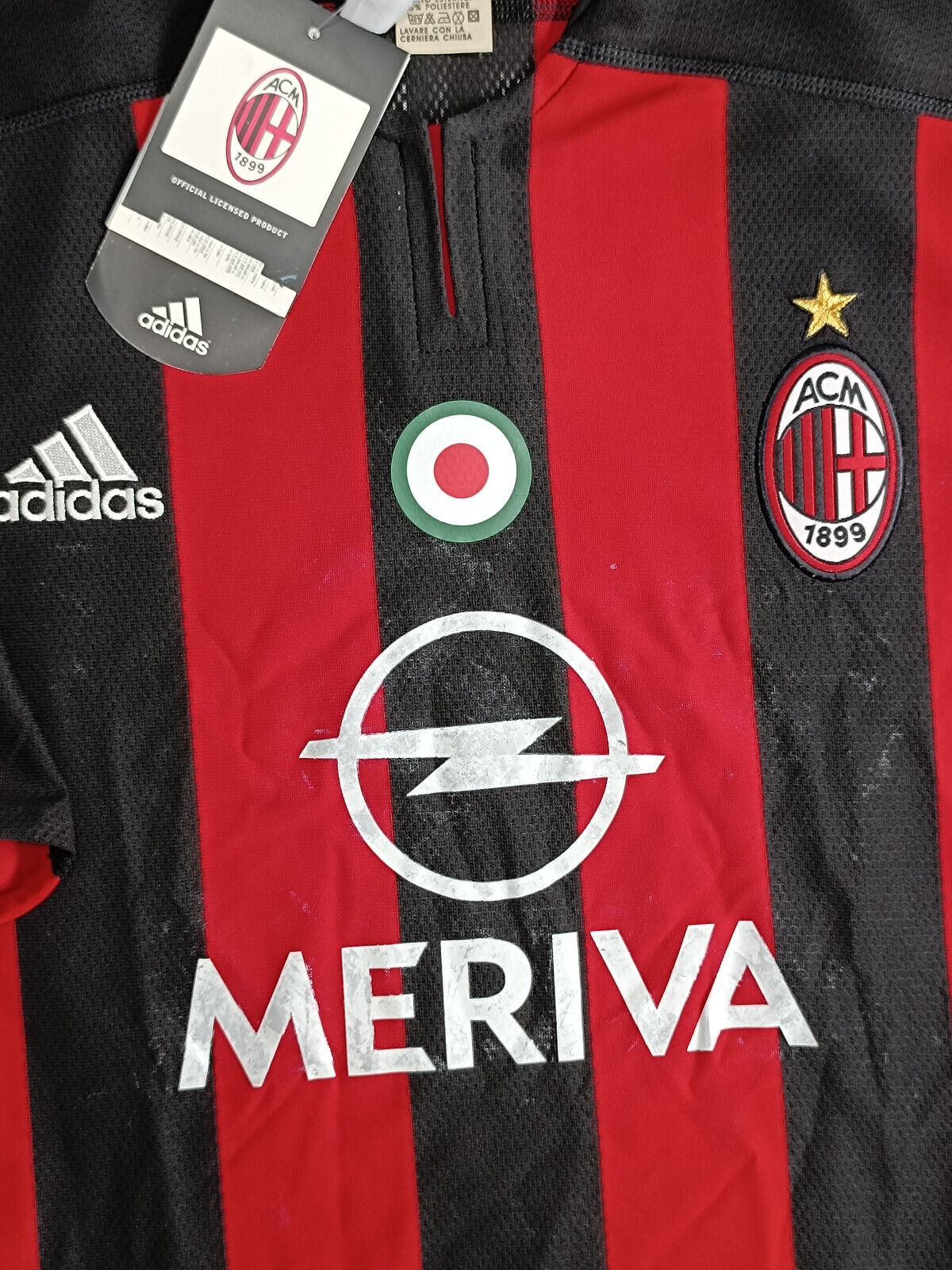 maglia calcio vintage Kaka AC Milan Adidas 2003 2004 DERBY vs INTER shirt