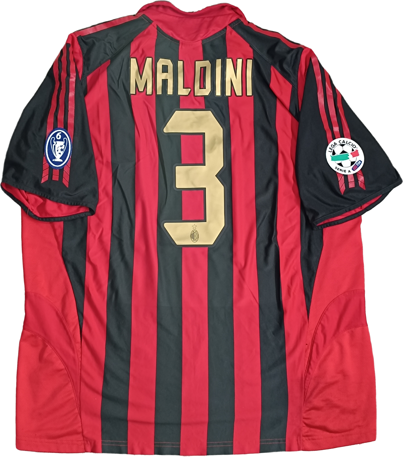 maglia calcio vintage AC Milan Maldini 2005-06 Zafira Climacool XL Serie A