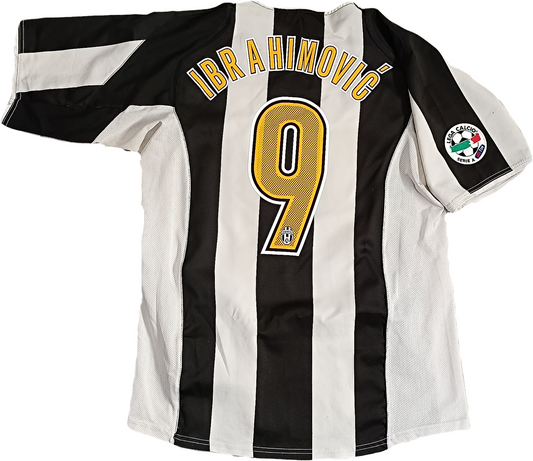 maglia calcio vintage Juventus IBRAHIMOVIC Nike shirt 2004 2005 jersey Sky M