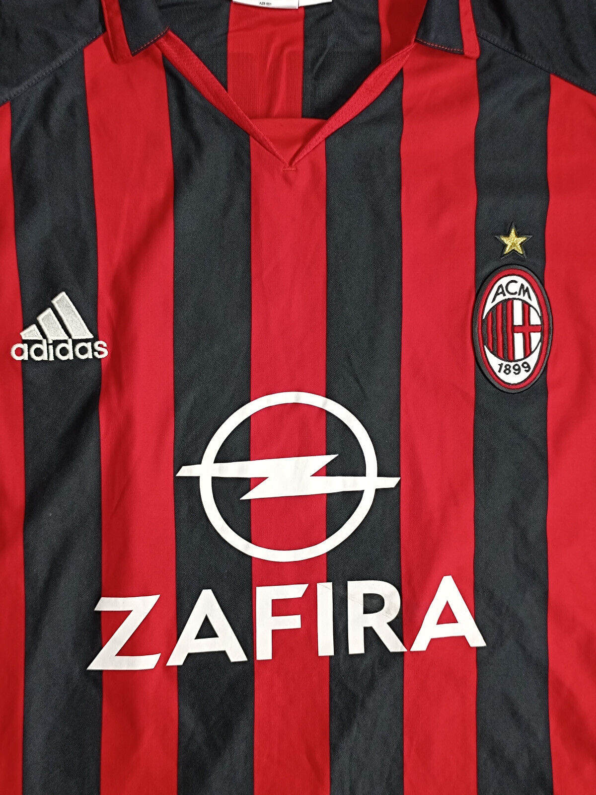 maglia calcio vintage AC Milan Maldini 2005-06 Zafira Climacool XL Serie A