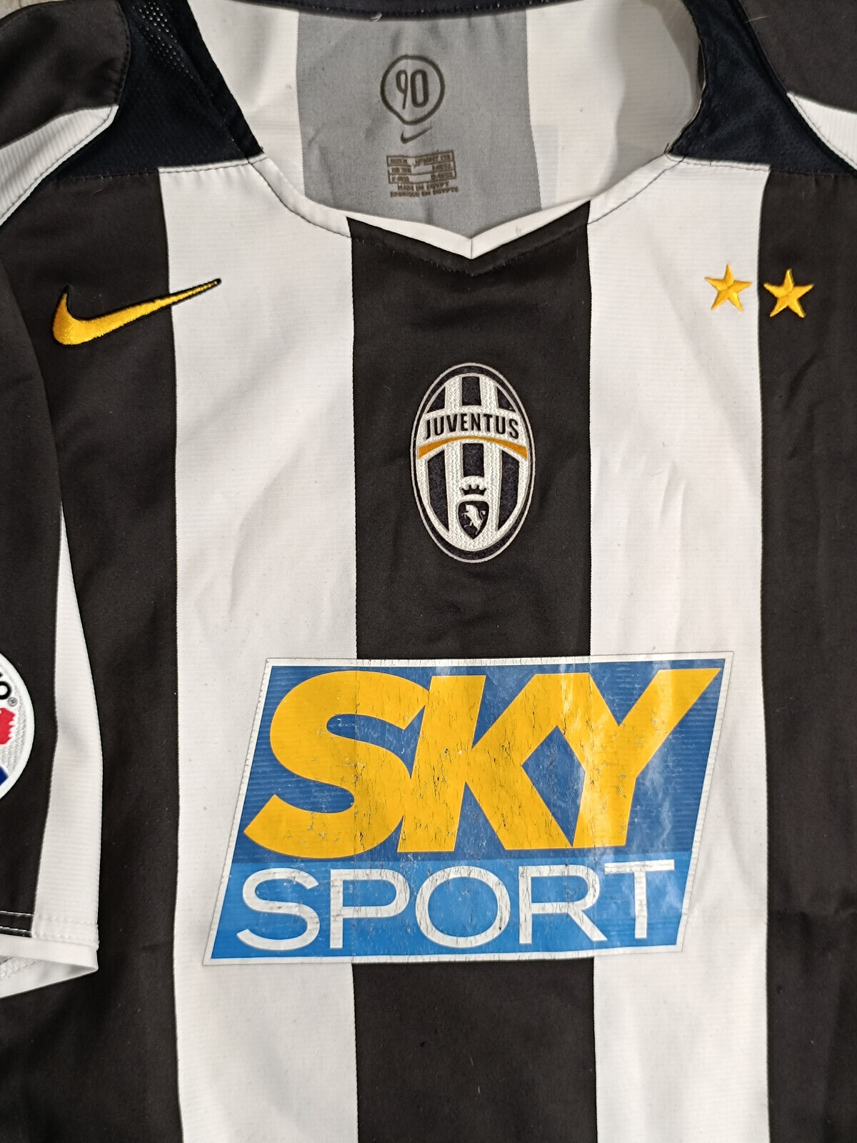 maglia calcio vintage Juventus IBRAHIMOVIC Nike shirt 2004 2005 jersey Sky M