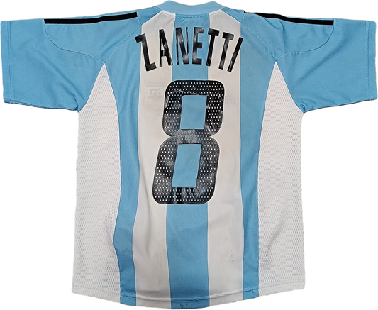 maglia calcio vintage Argentina Javier ZANETTI  World Cup 2002 Japan shirt