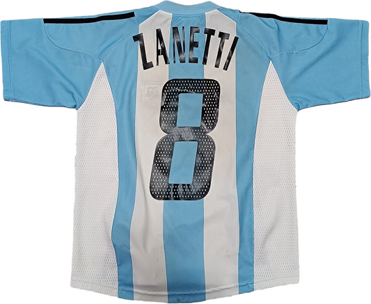 maglia calcio vintage Argentina Javier ZANETTI World Cup 2002 Japan shirt