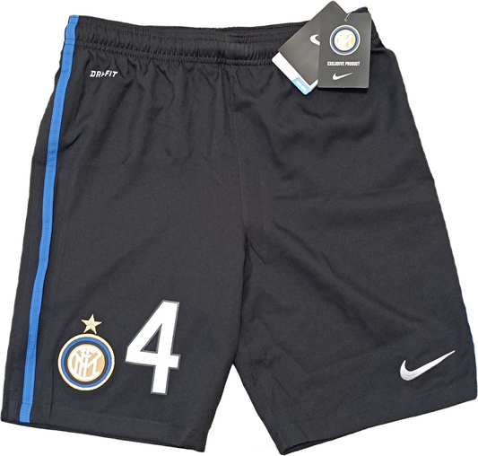 pantaloncini calcio vintage Inter shorts Nike 2011 2012 Zanetti #4 NUOVI L