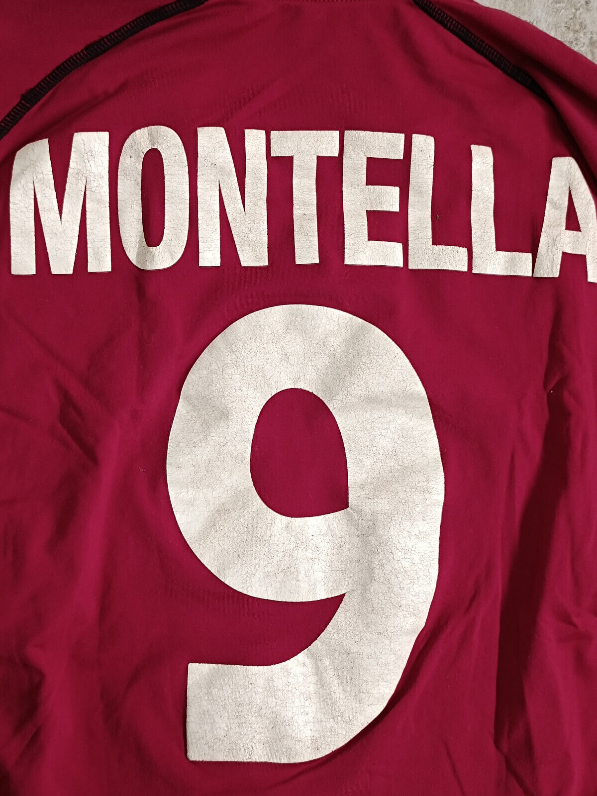 maglia calcio vintage AS Roma Montella 2001 2002 Diadora Ina ASSITALIA scudetto