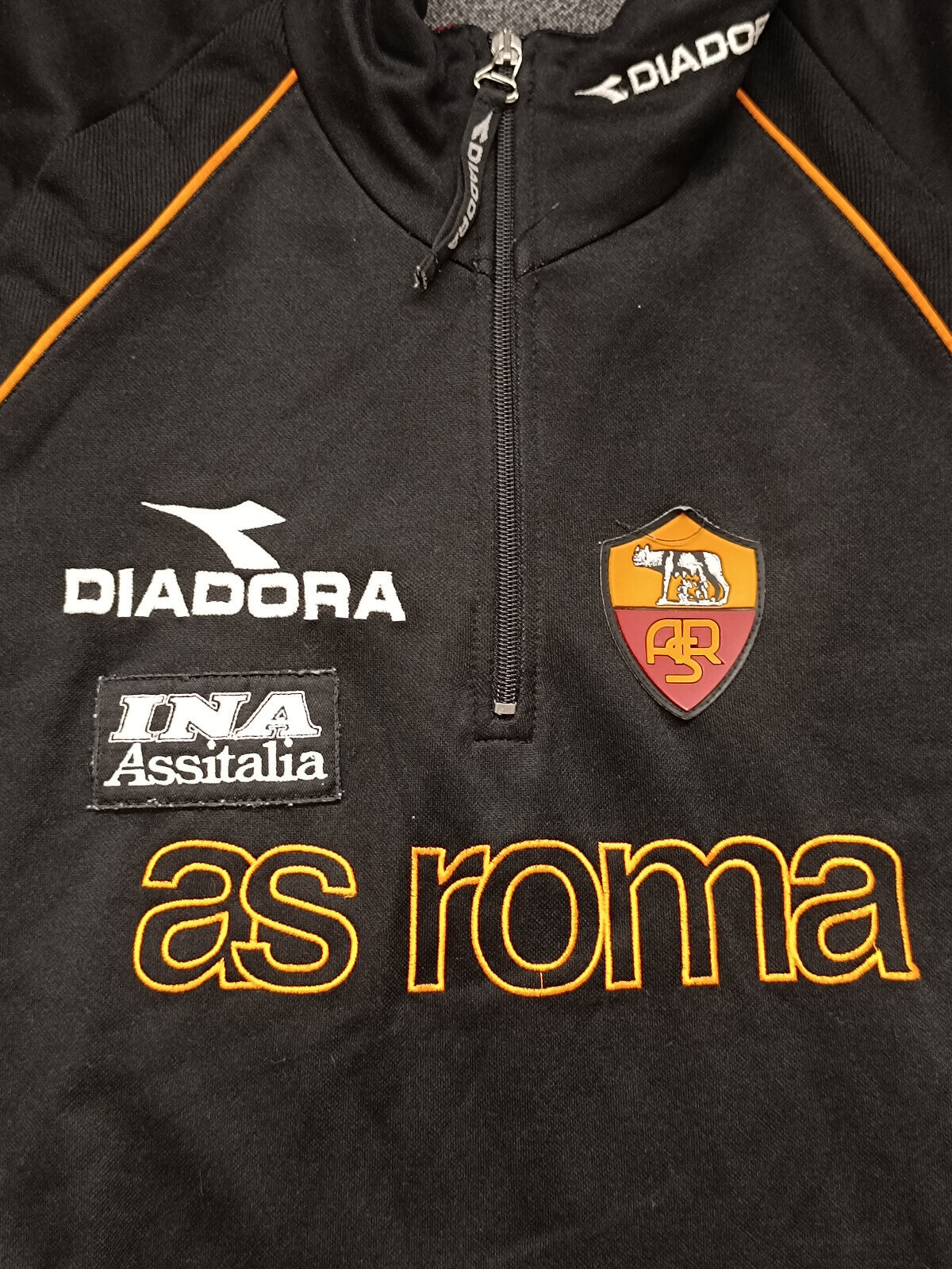 Maglia AS Roma diadora training sweat felpa Ina Assitalia match worn STOCK PRO