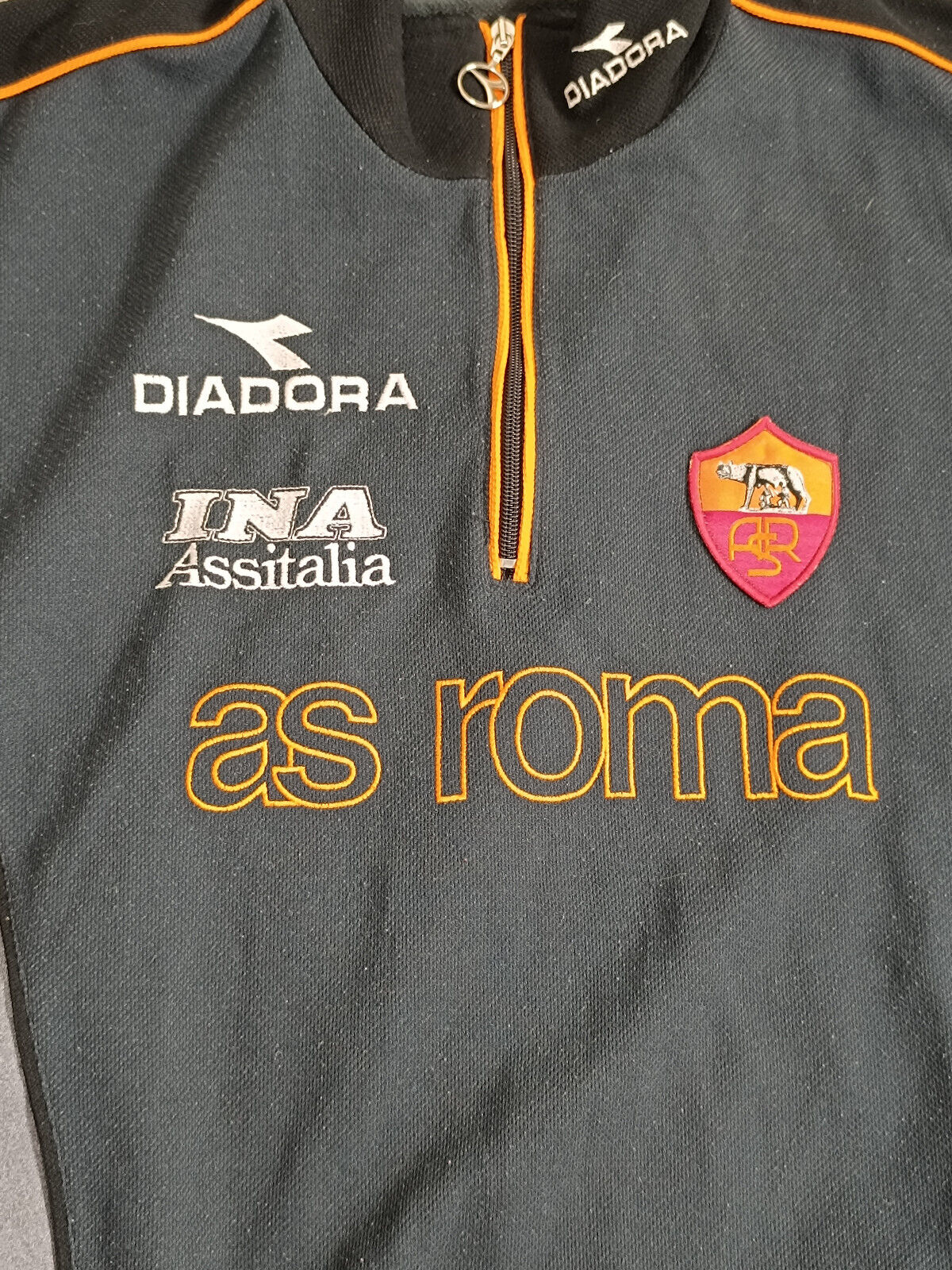 Maglia AS Roma diadora training sweat felpa Ina Assitalia match worn STOCK PRO