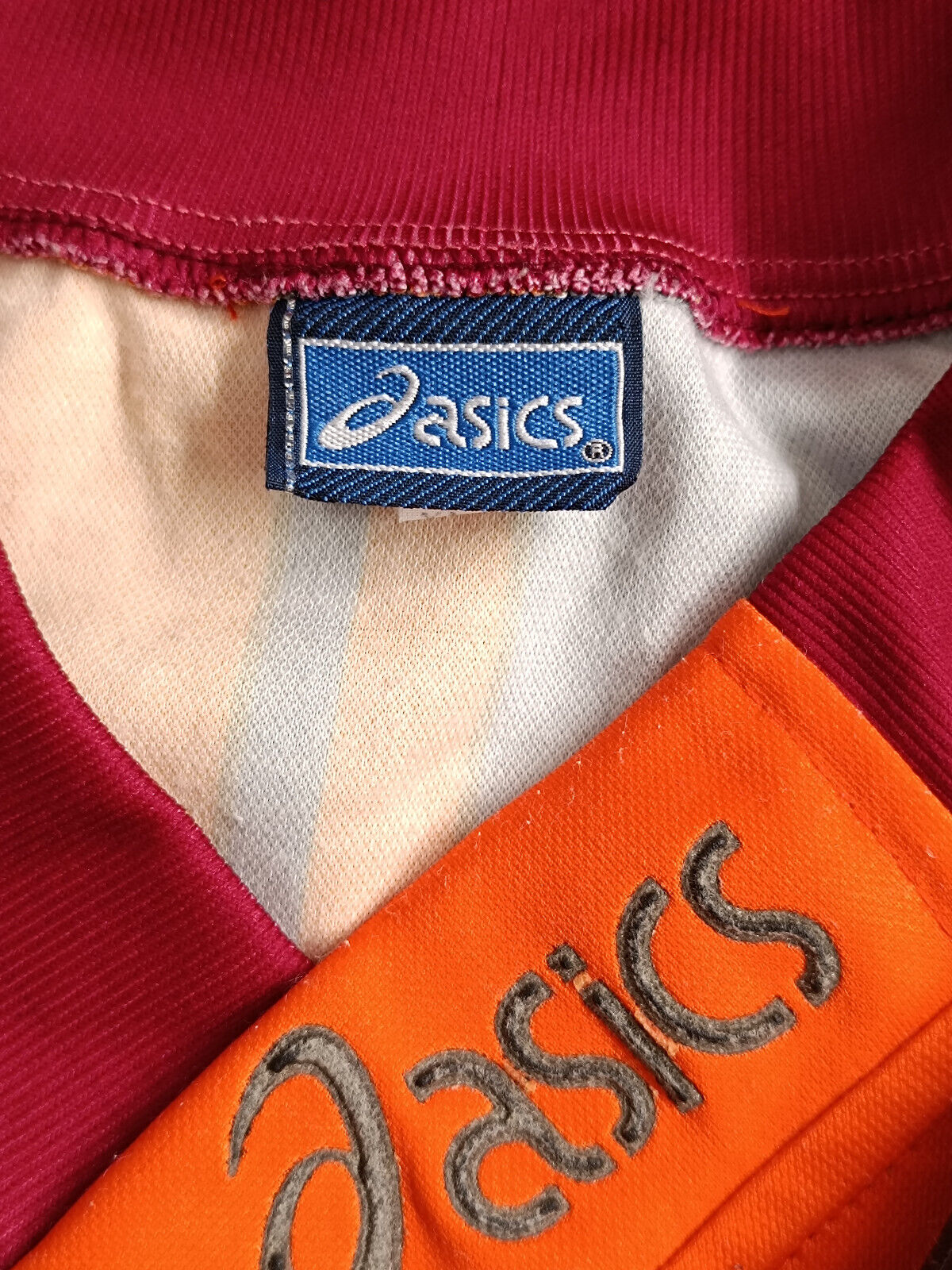 maglia calcio AS roma vintage Asics Ina Assitalia 1995 Totti Giannini training