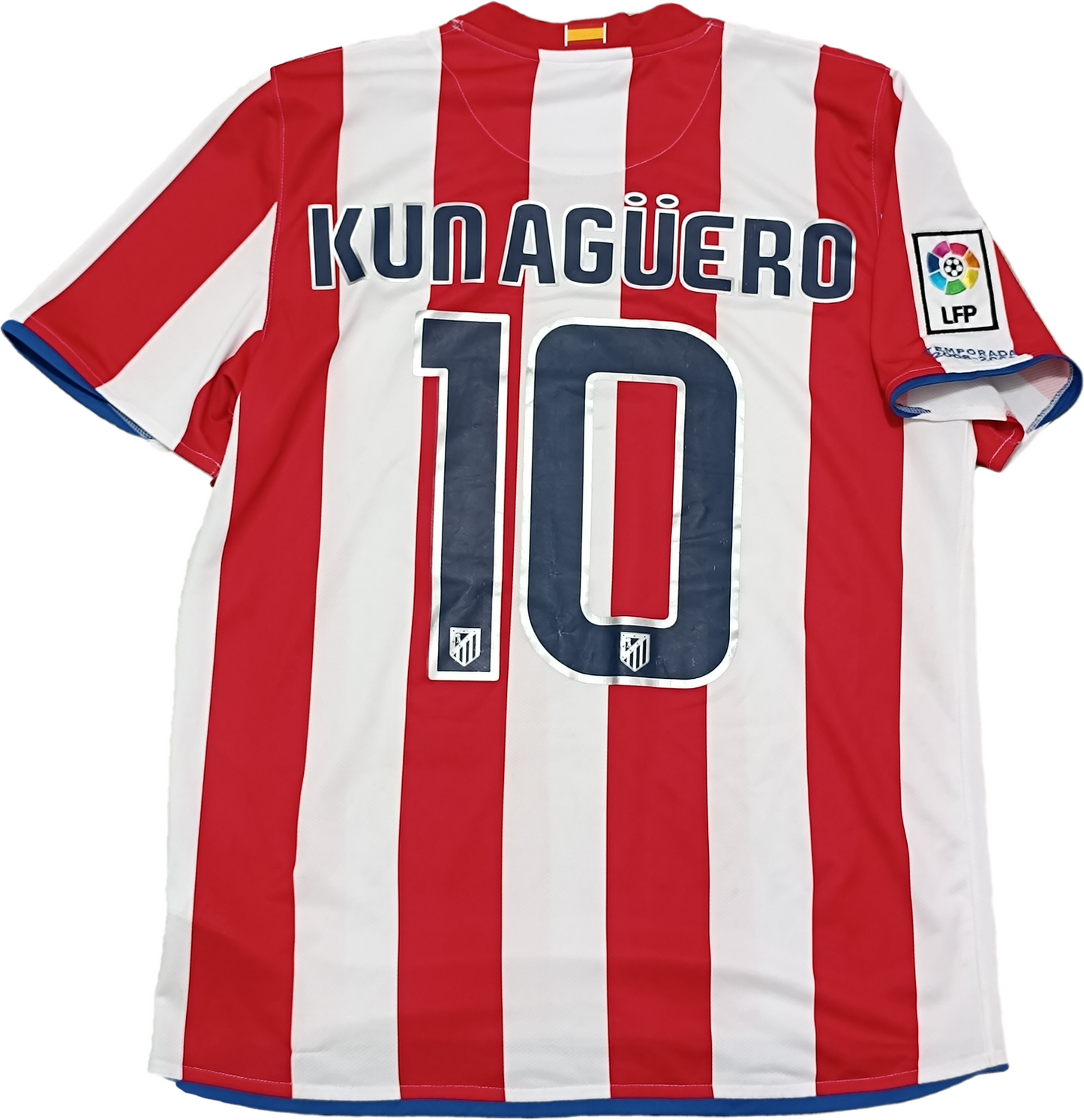 maglia calcio Atletico madrid Nike KUN AGUERO Jersey vintage 2009 2010 KIA tg M