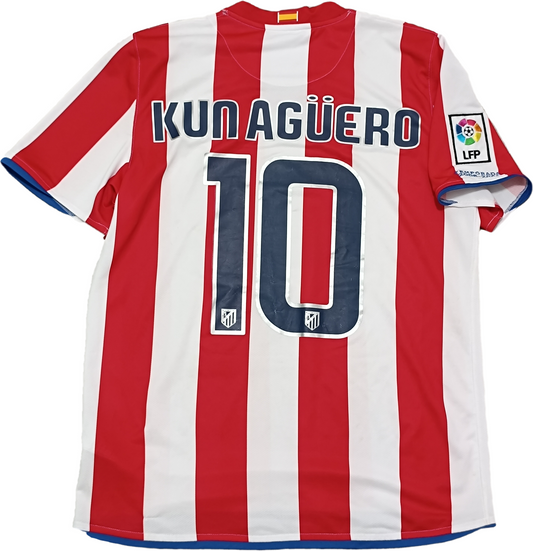 maglia calcio Atletico madrid Nike KUN AGUERO Jersey vintage 2009 2010 KIA tg M