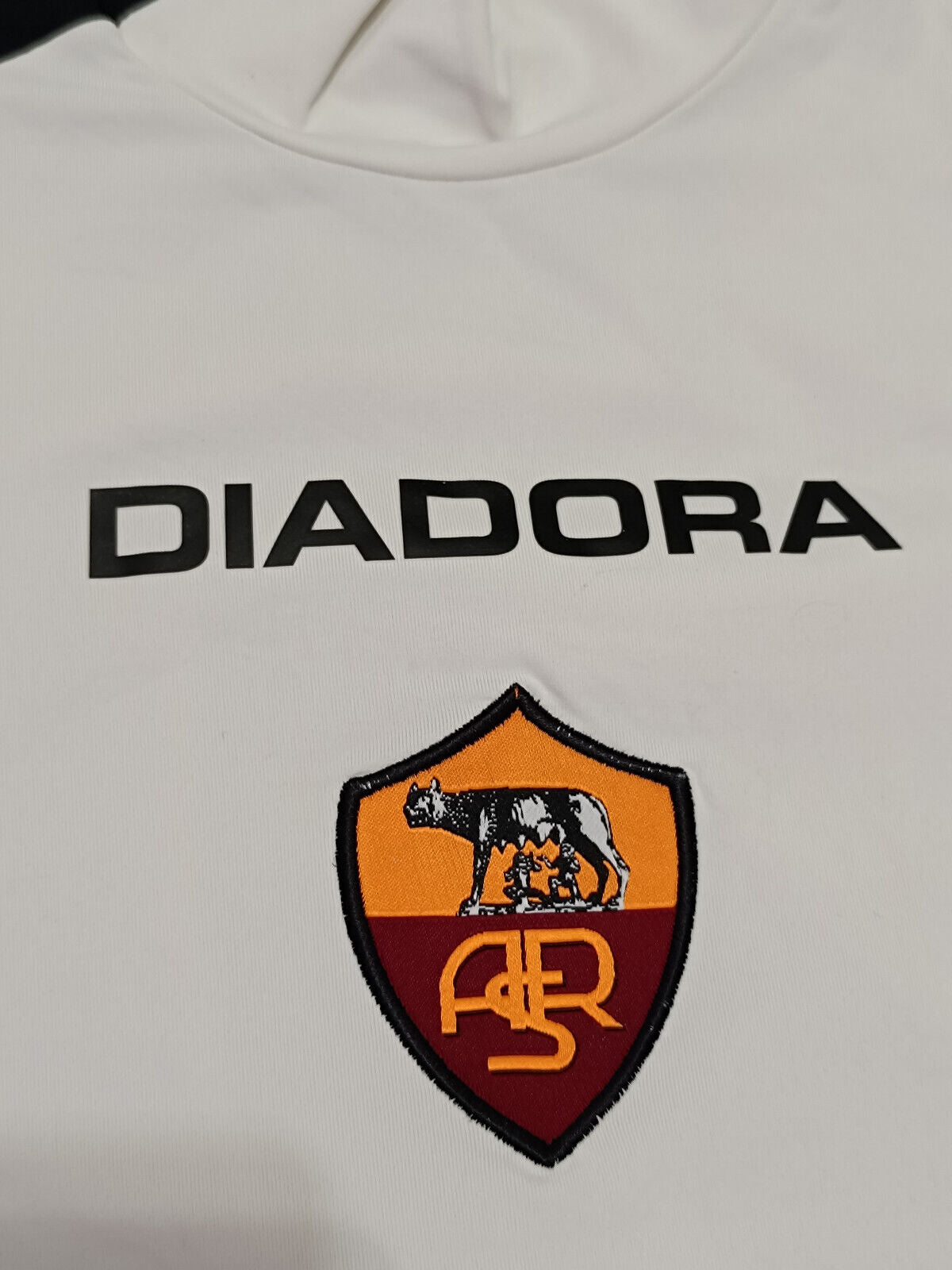 maglia calcio vintage AS Roma De Rossi #4 Mazda Diadora 2004 2005 Away M