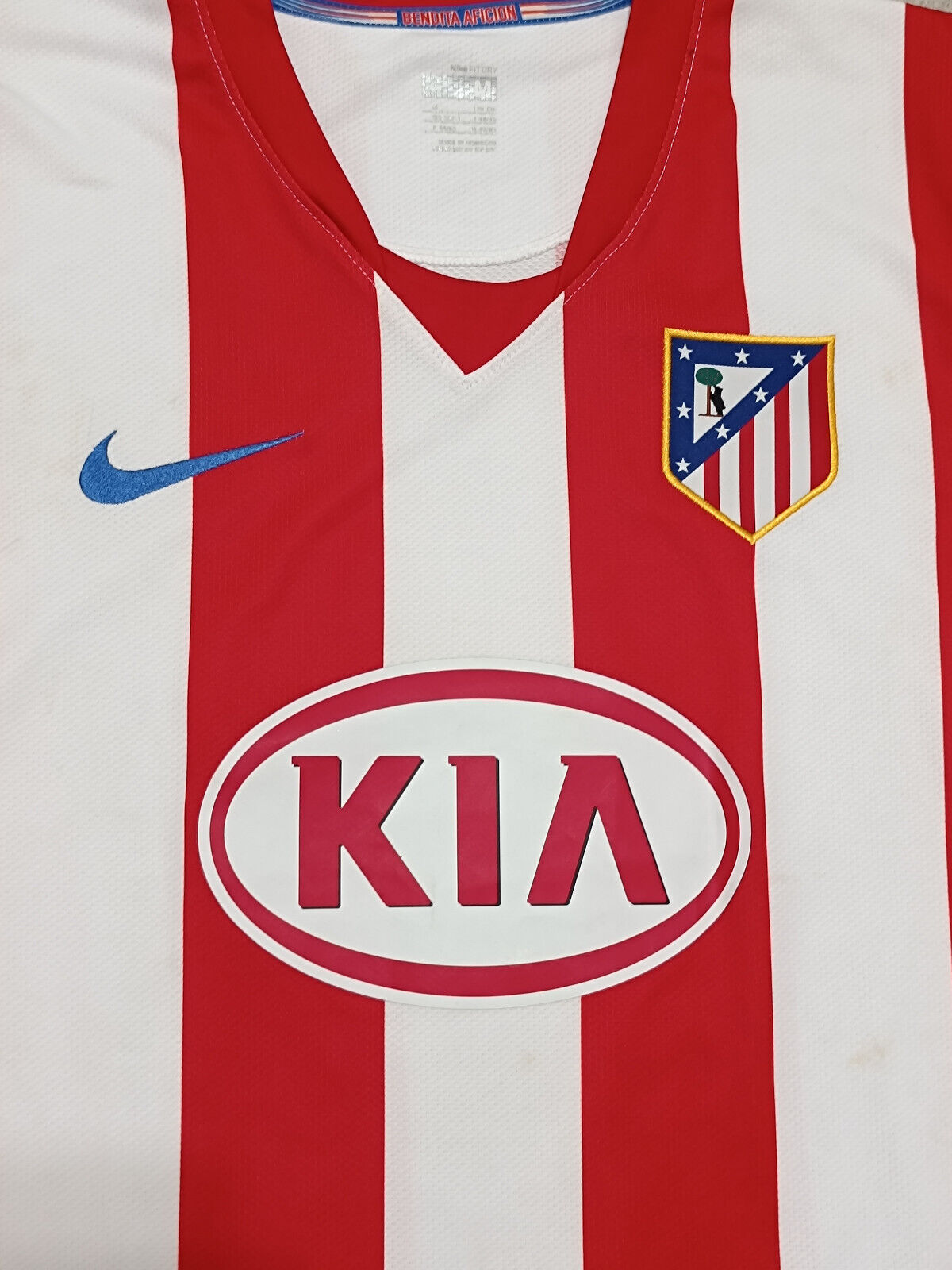 maglia calcio Atletico madrid Nike KUN AGUERO Jersey vintage 2009 2010 KIA tg M