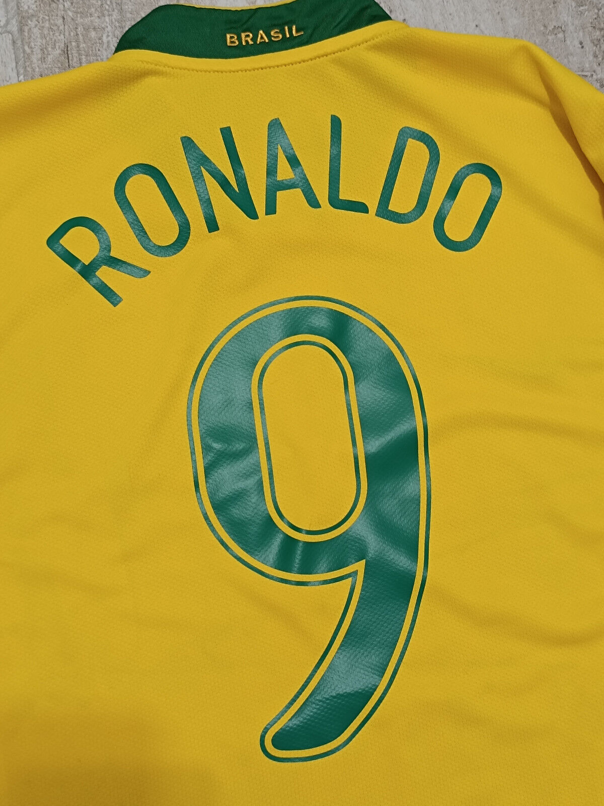 maglia calcio vintage Brasile Ronaldo Brazil Nike 2006 World Cup Mondiali M