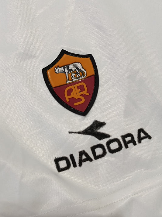 shorts calcio vintage AS Roma TOTTI #10 Diadora 1999 2000 pantaloncini M