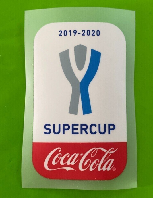 Toppa patch Supercoppa Ufficiale Official Serie A Calcio 2019 2020 coca cola