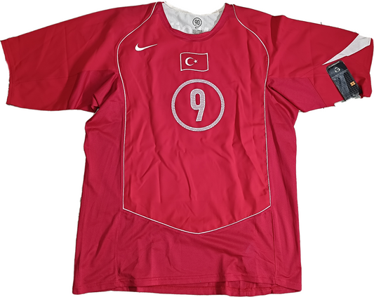 maglia calcio vintage Turchia Adidas shirt Turkey Hakan Sukur EURO 2004 XL BNWT