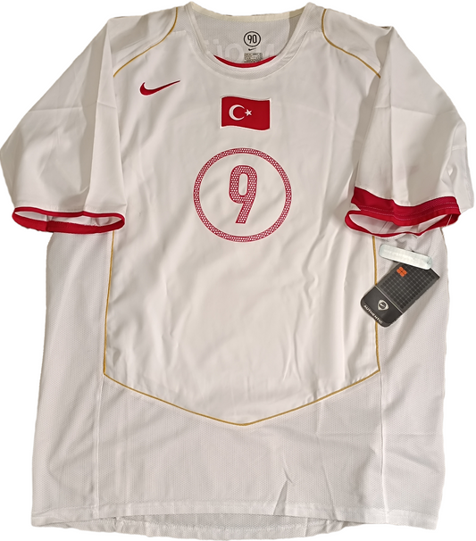 maglia calcio vintage Turchia Adidas shirt Turkey Hakan Sukur EURO 2004 XL BNWT