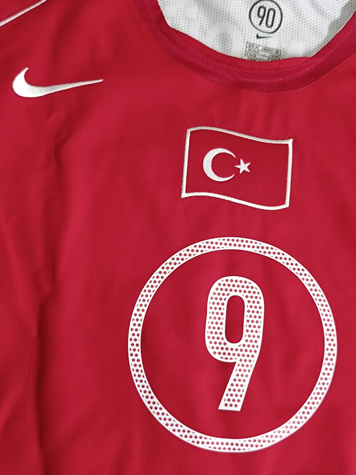 maglia calcio vintage Turchia Adidas shirt Turkey Hakan Sukur EURO 2004 XL BNWT