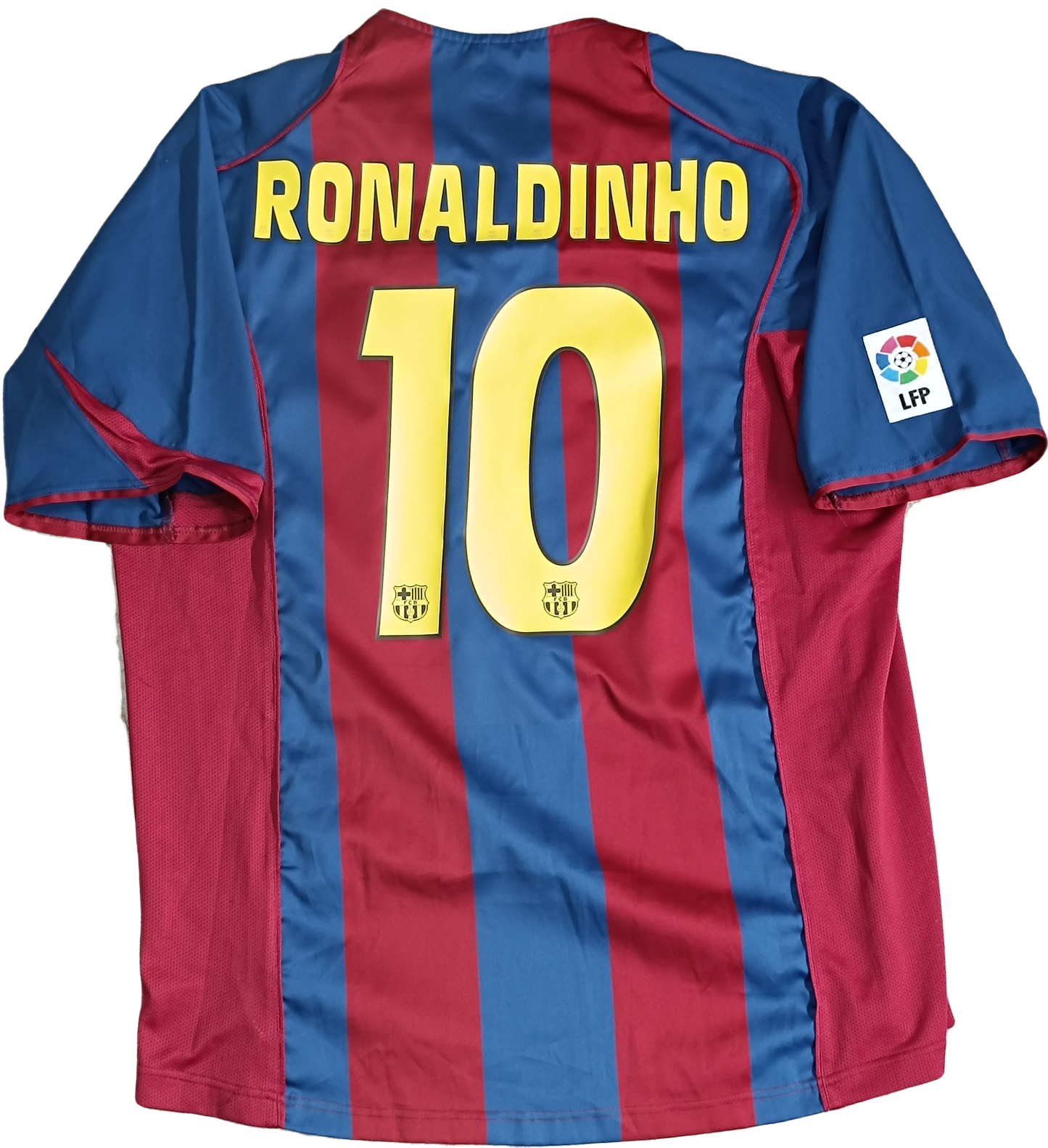 maglia calcio vintage Barcelona Nike Ronaldinho 2004 2005 Home TOTAL 90 Barca XL