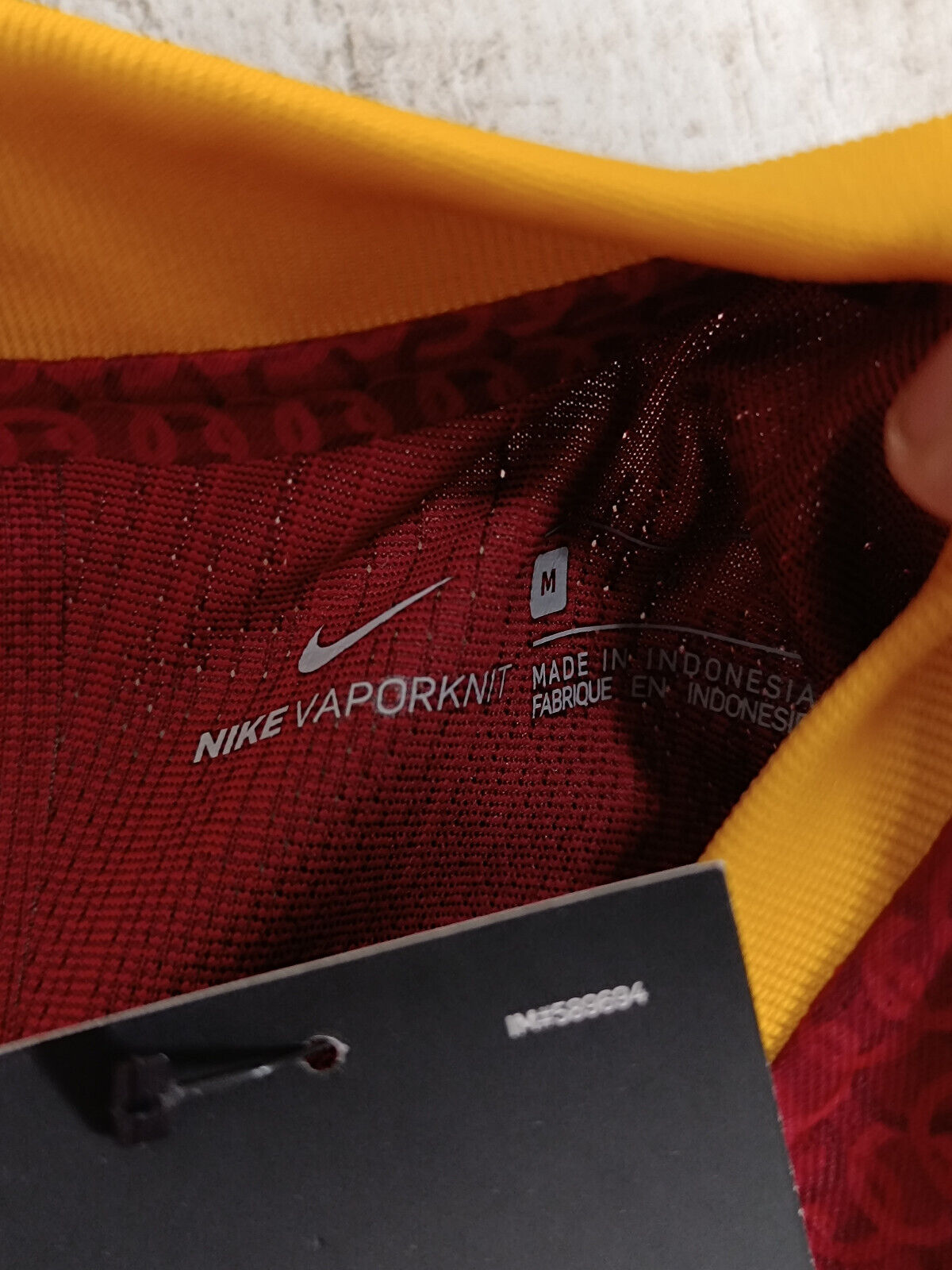 maglia calcio roma worn player issue DE ROSSI #16 nike shirt 2018-2019 Vapor M